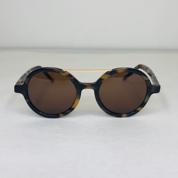 Vivien Tortoise Demi KOMONO Sunglasses 🕶 round brown gold - Picture 5 of 10
